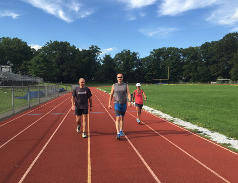 Ayako gets some pacing help from Bill Carpenter and VT. Carol Guzinski and JC Santa Teresa were also in this group but off-camera.
